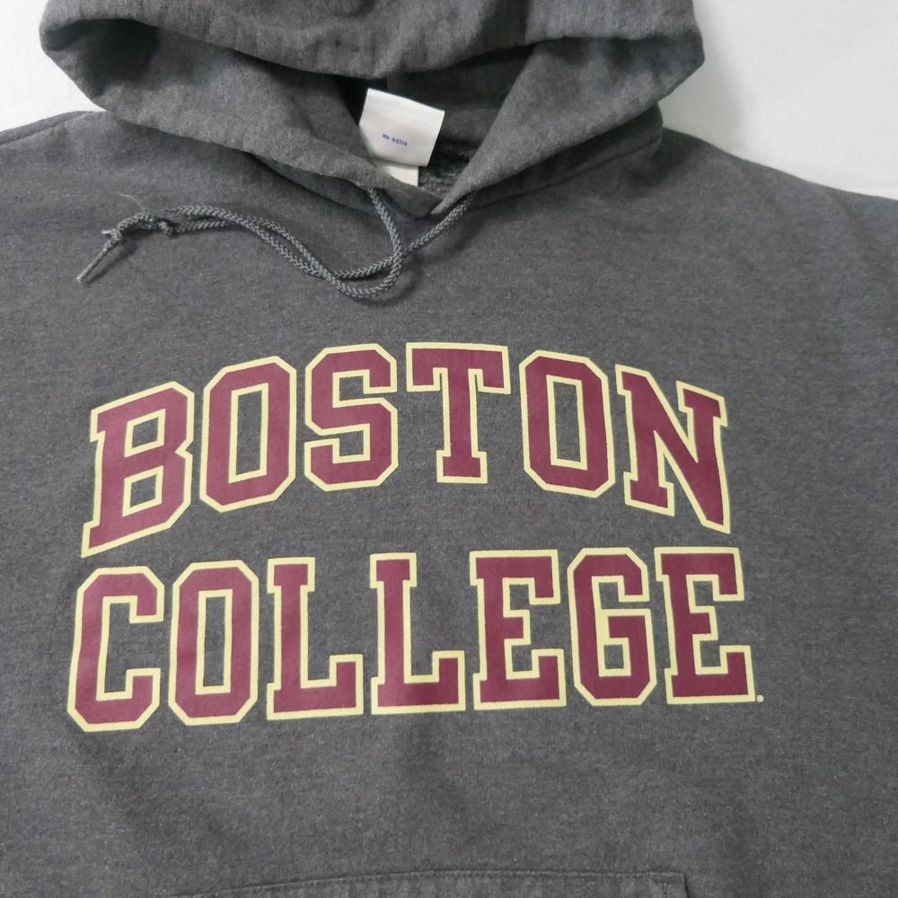 Boston College Gray Champion Hoodie M Pullover Sweatshirt NCAA Sports Eagles